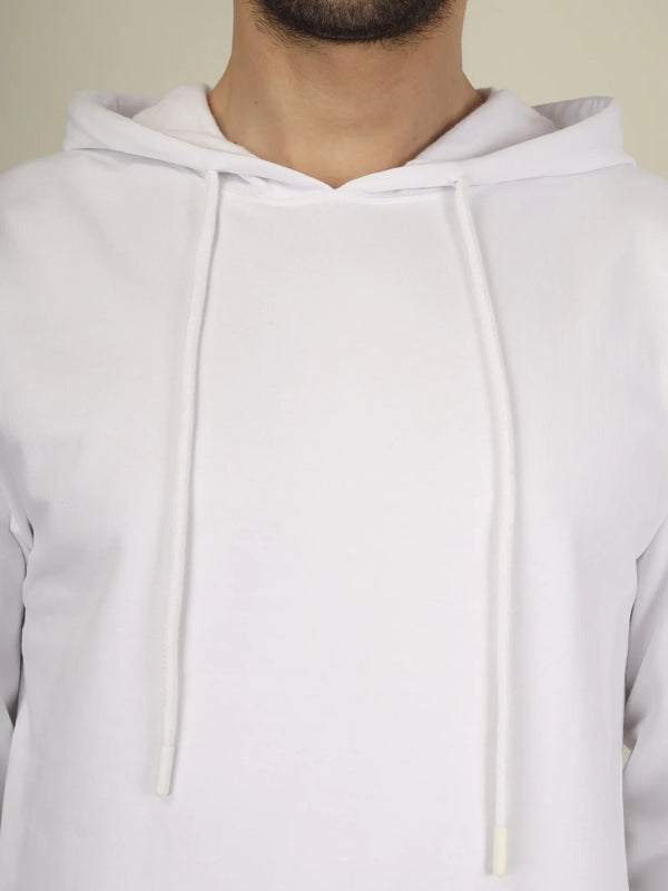 Hoodie Unisex Solid (White)