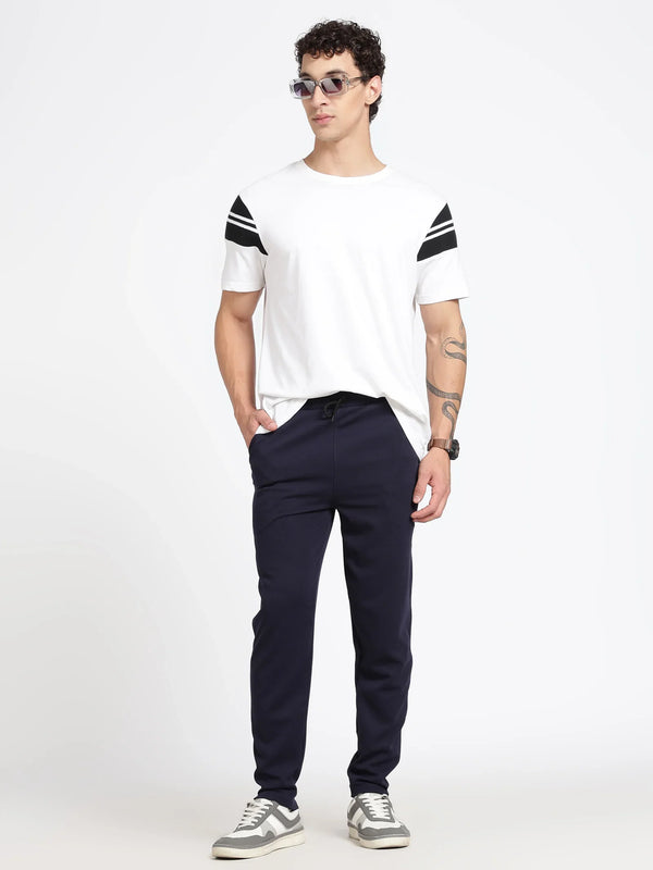 Navy Blue Ottoman Men's Track Pants