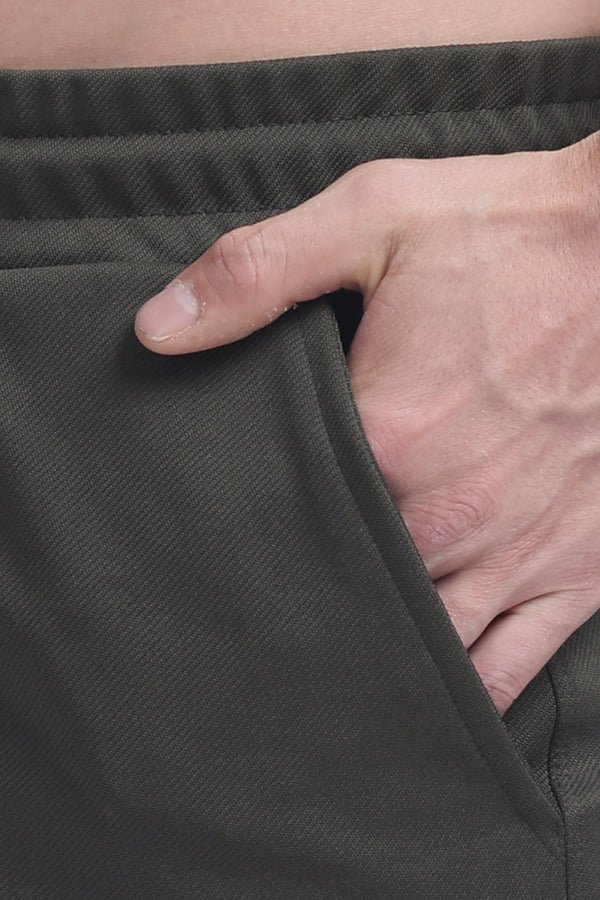 Lycra Five Pocket Cargo Pant Without cuff (Olive Green)