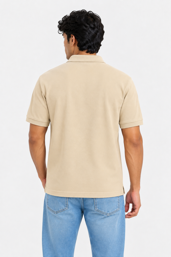 Premium Cotton Polo Collar T-Shirt(Sandal)
