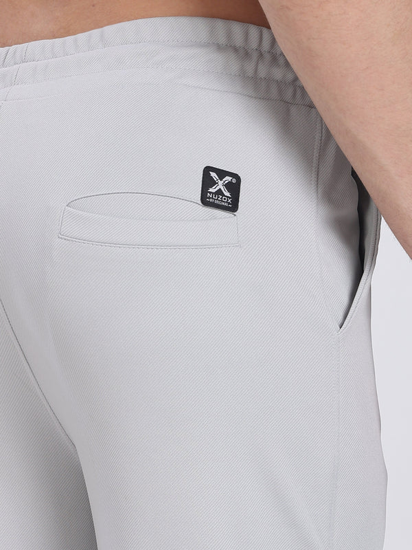 Lycra Five Pocket Cargo Pant With Cuff (Lite Grey)