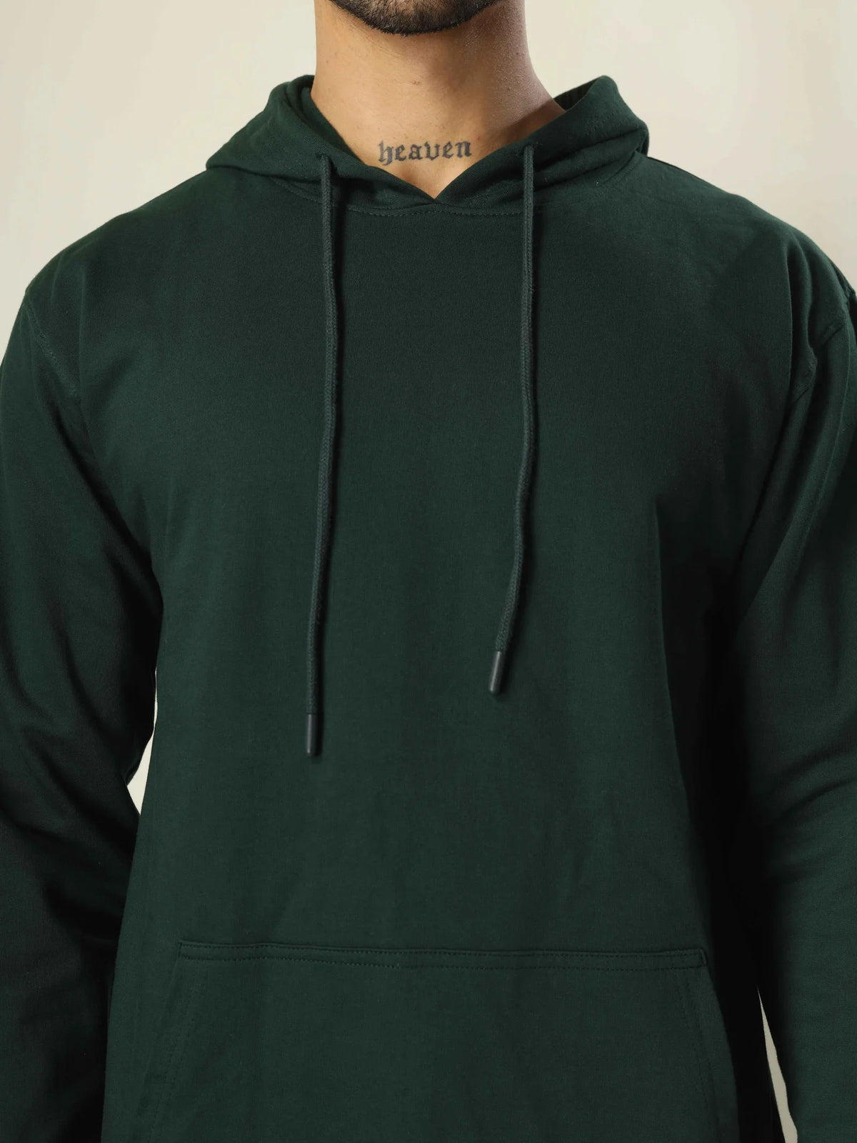 Hoodie Unisex Solid  Green