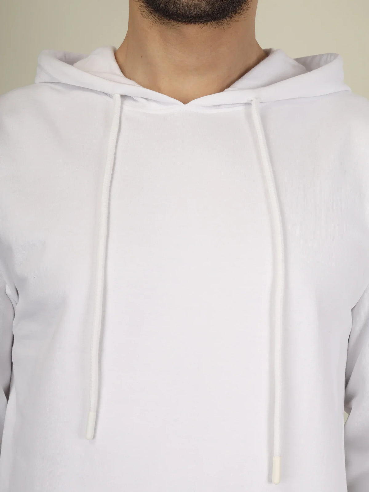 Hoodie Unisex Solid (White)