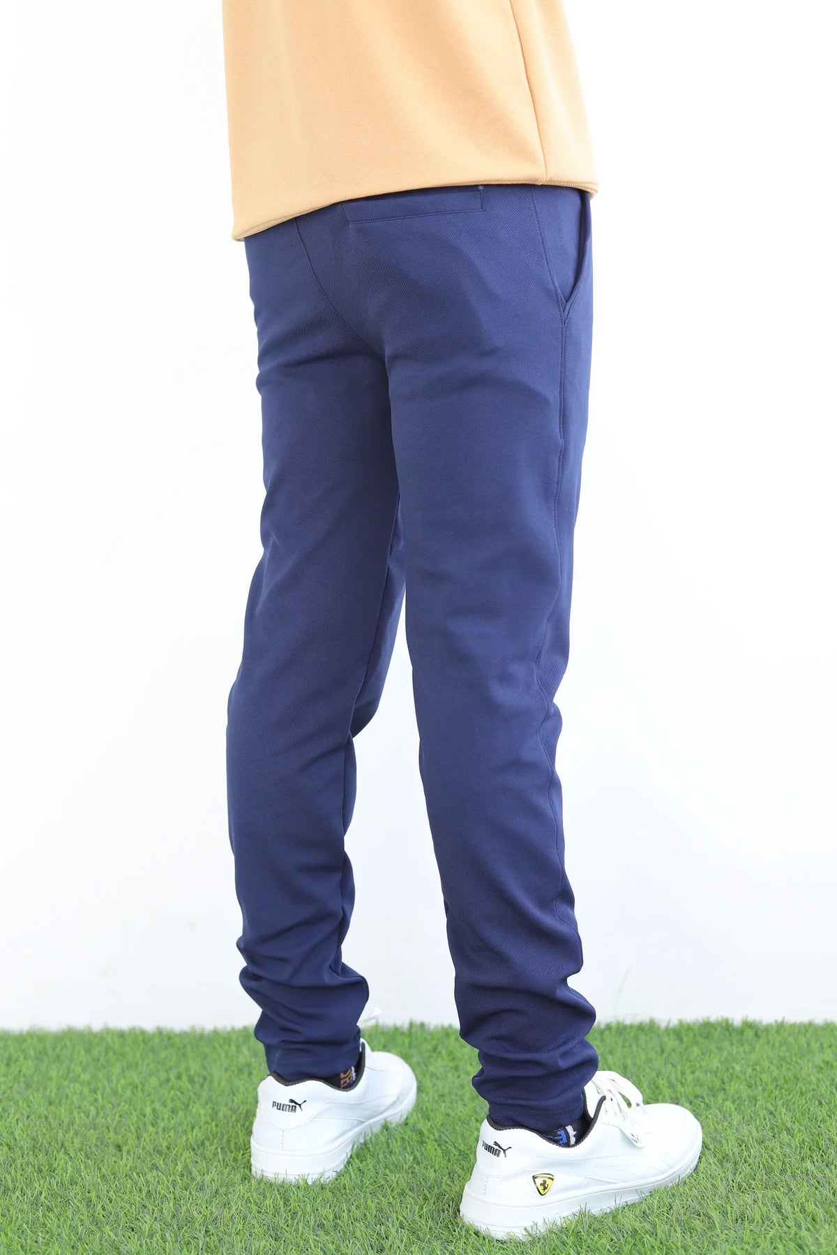 Lycra Formal Pant for Men (Navy Blue)