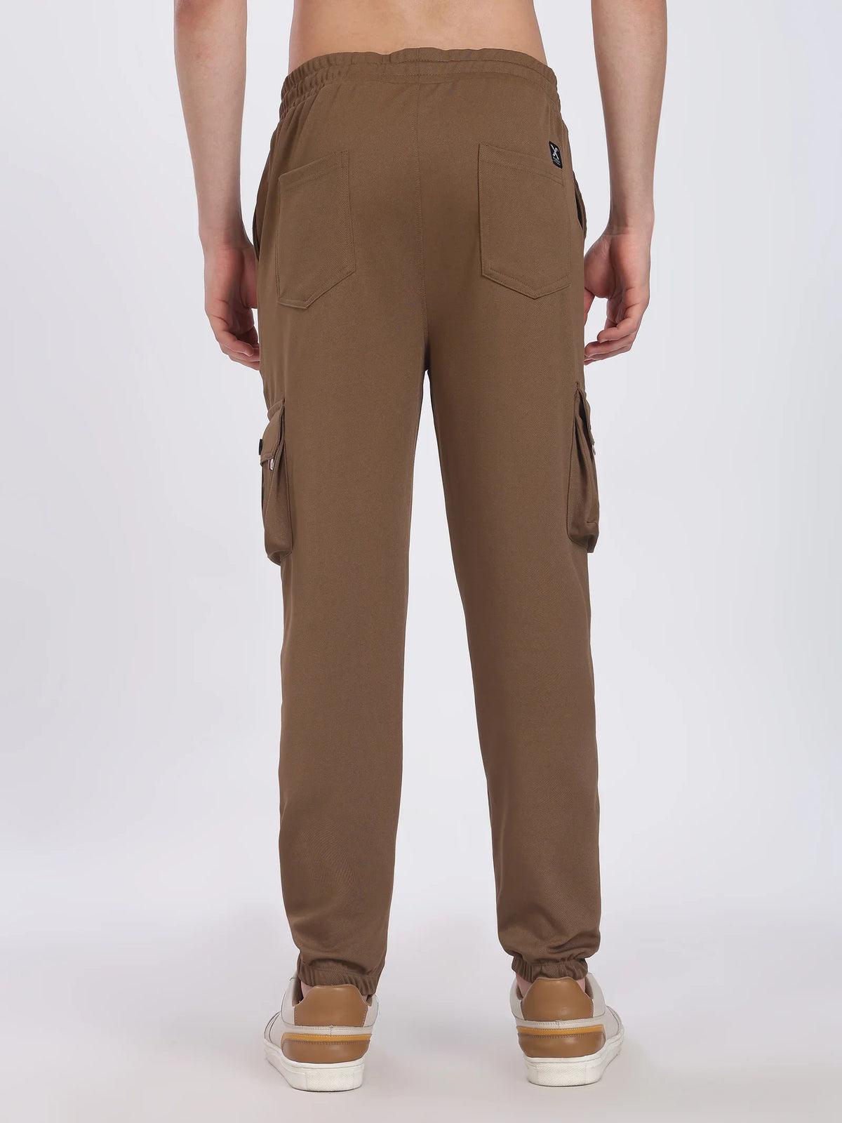Lycra 6 Pocket Cargo Pant With cuff (Brown)