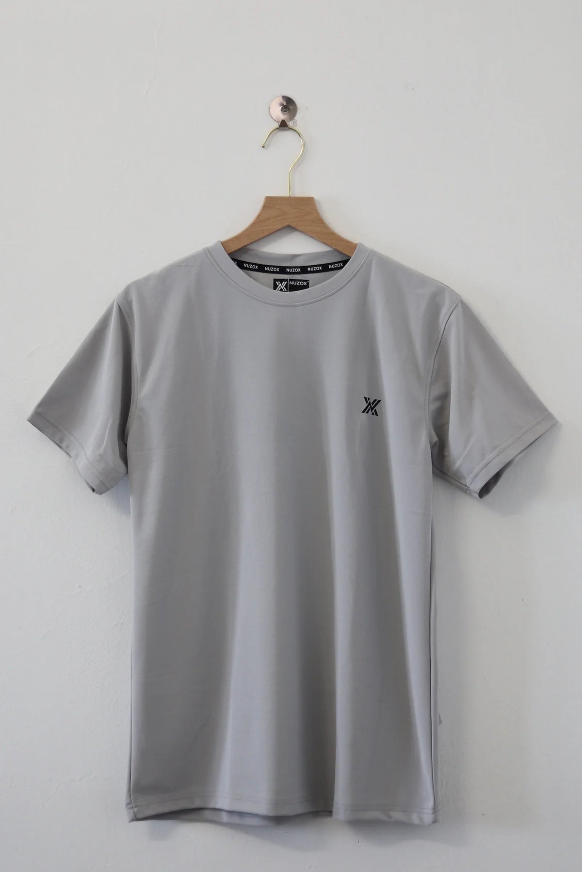 Plain Half Hand T-Shirt Lycra( Lite Grey)