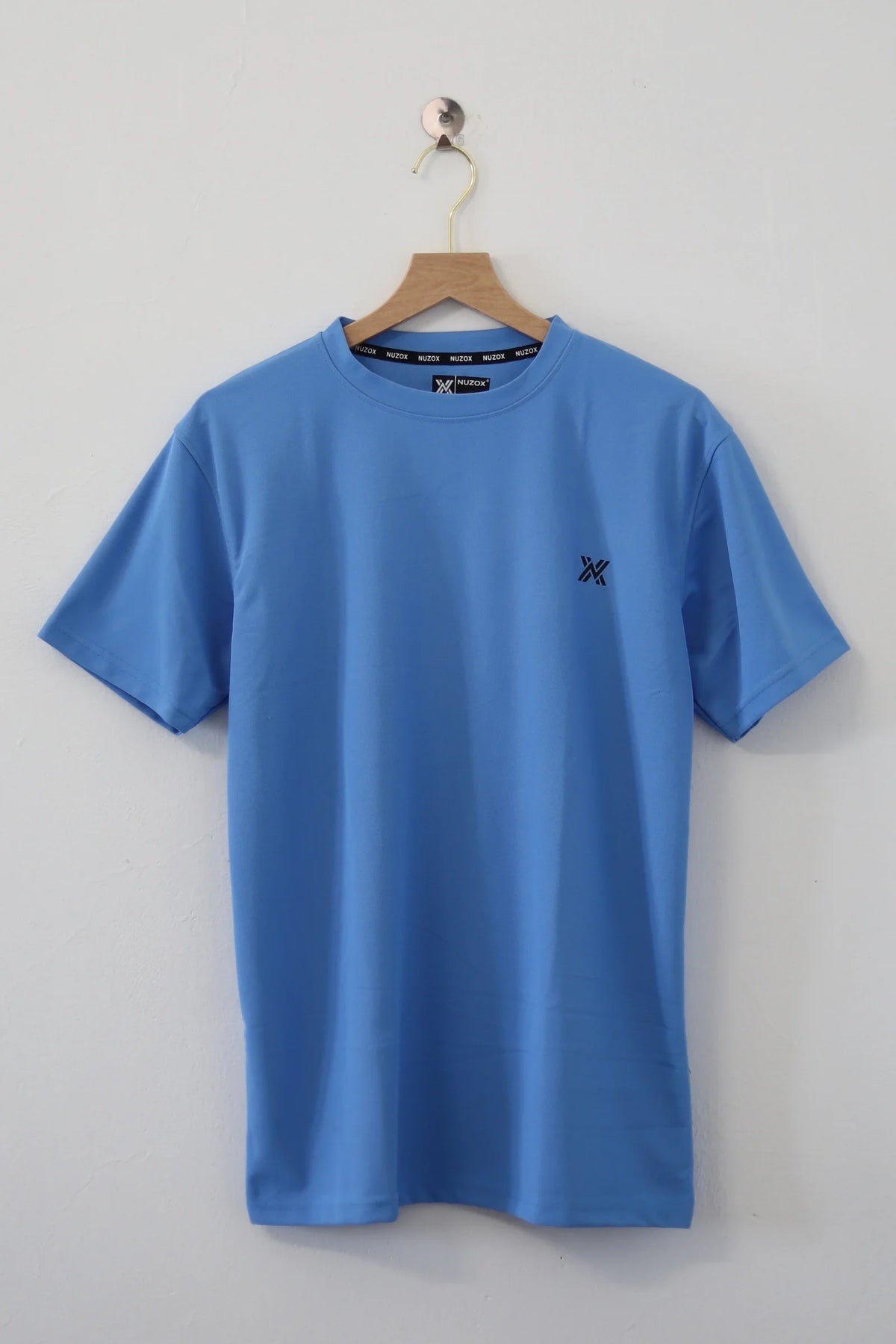 Plain Half Hand T-Shirt Lycra( blue)