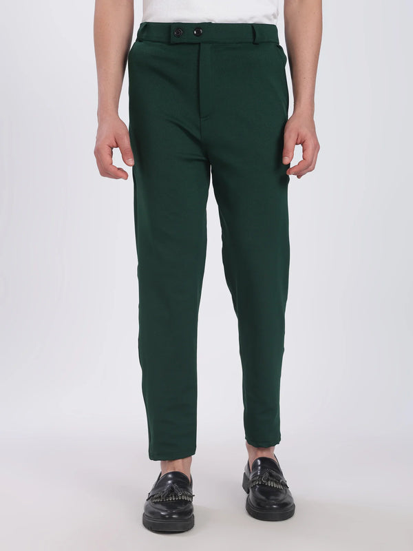 Lycra Formal Pant for Men(Bottel Green)