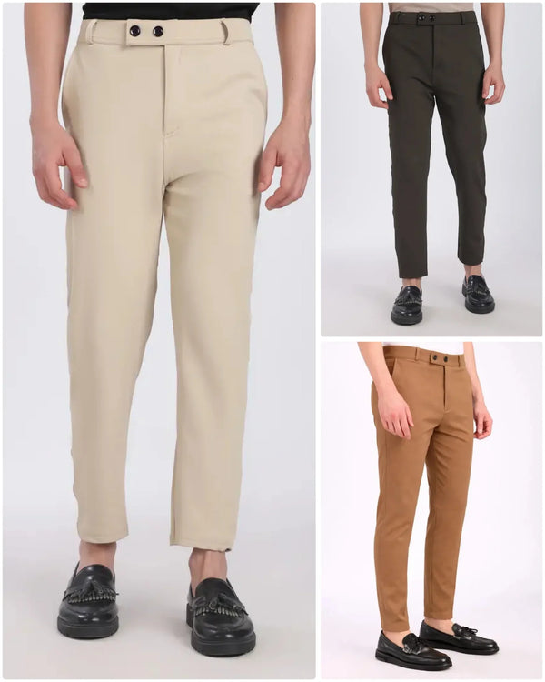 Combo 3 Premium Lycra Formal Phant