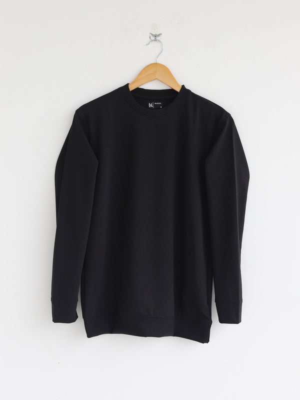 Plain Full Hand Lycra T-shirts (Black)