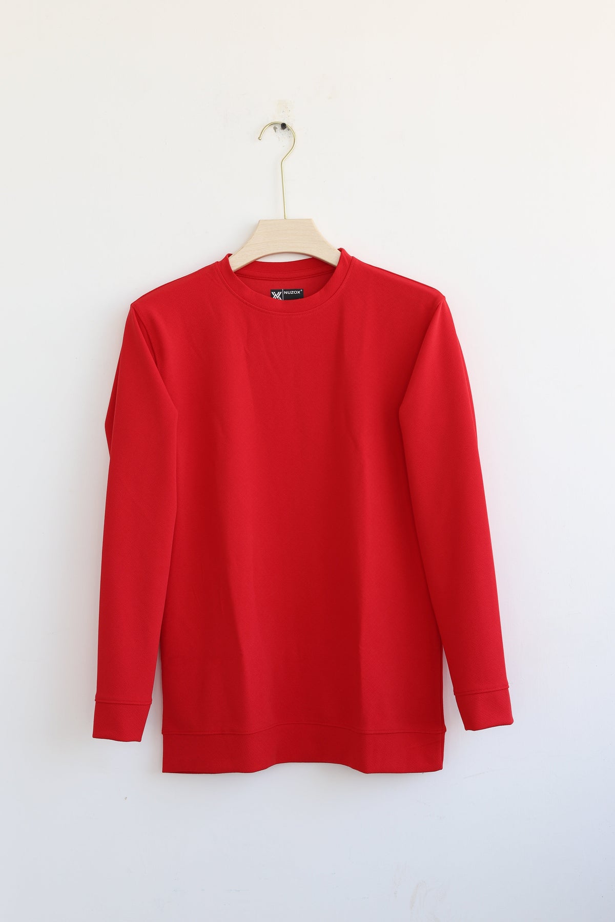 Plain Full Hand Lycra T-shirts (Red)