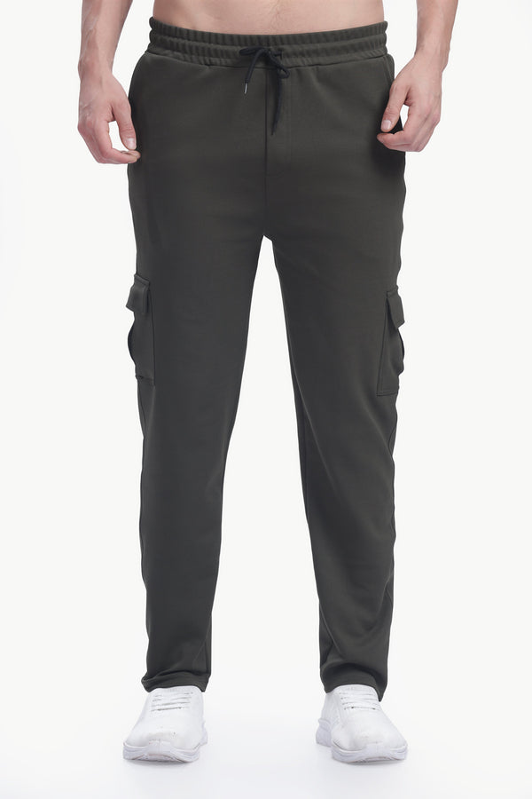 Lycra Five Pocket Cargo Pant Without cuff (Olive Green)