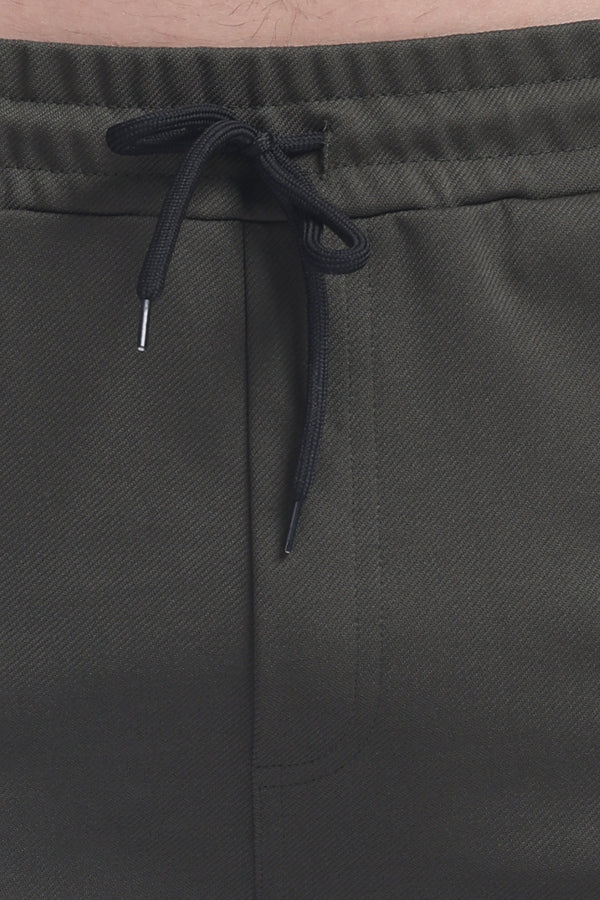 Lycra Five Pocket Cargo Pant Without cuff (Olive Green)