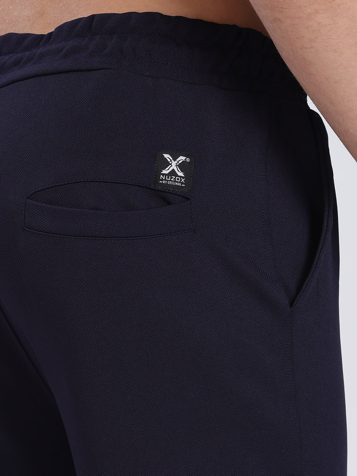 Lycra Five Pocket Cargo Pant With Cuff (Navy Blue)