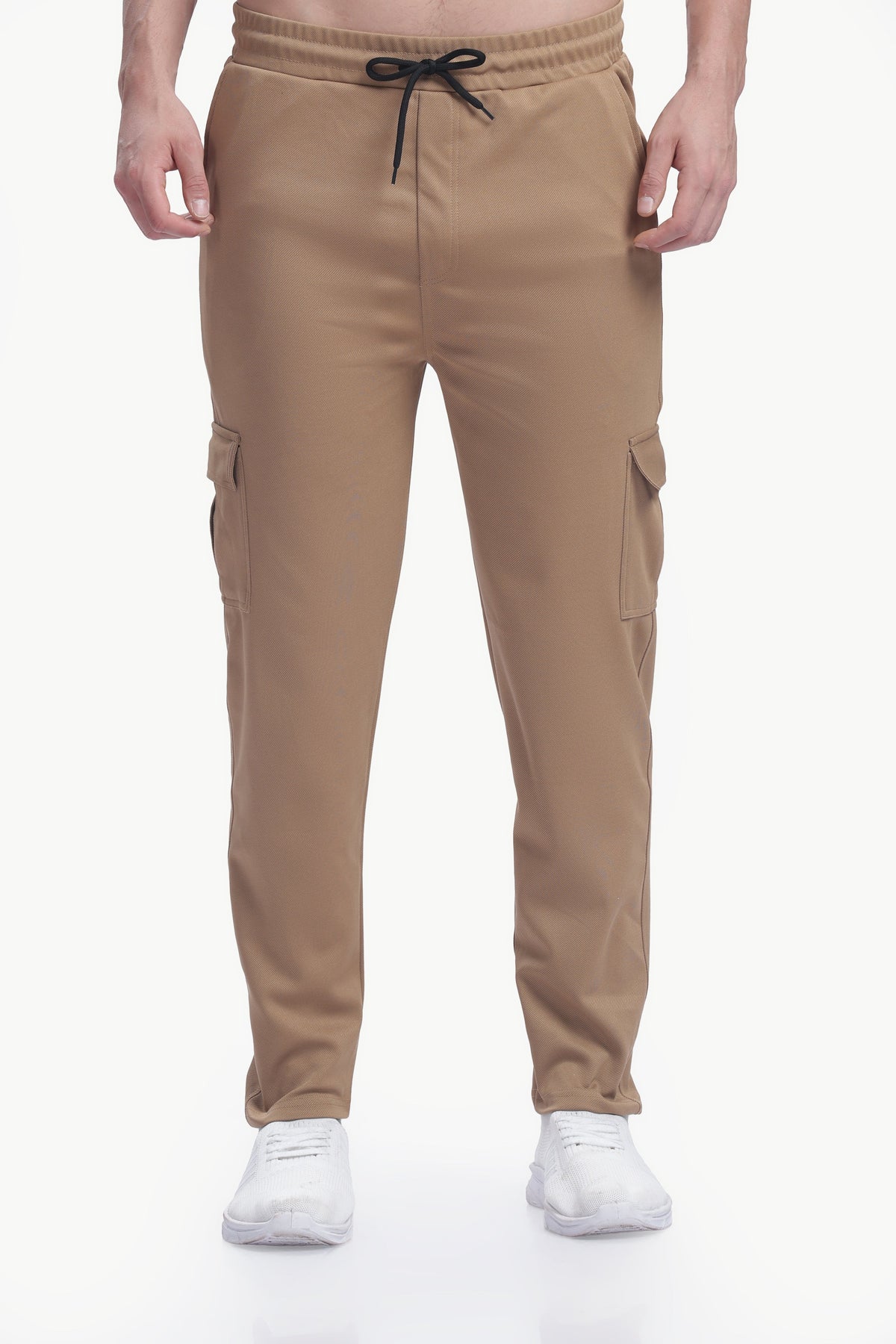Lycra Five Pocket Cargo Pant Without cuff (Brown)
