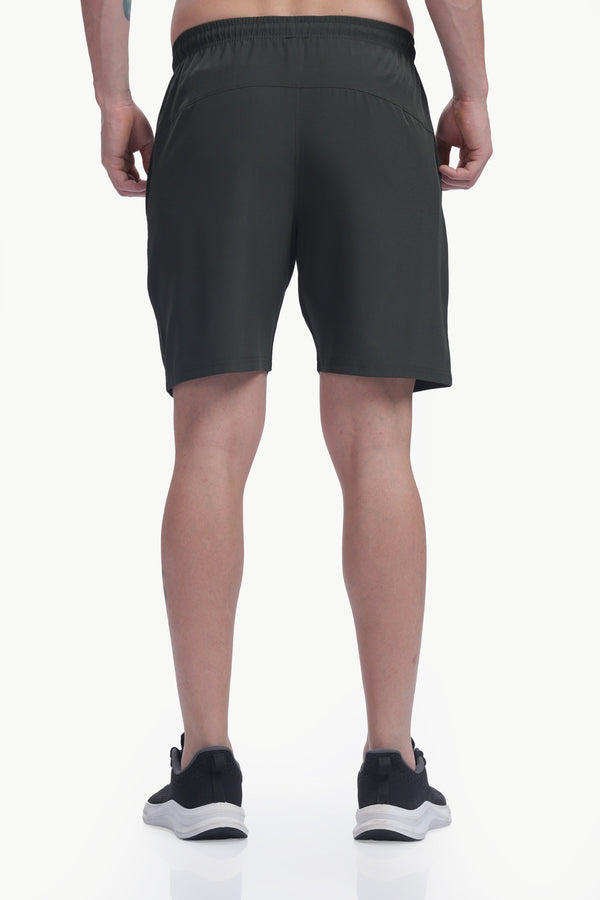 Lightweight Polyester Shorts (Olive Green)