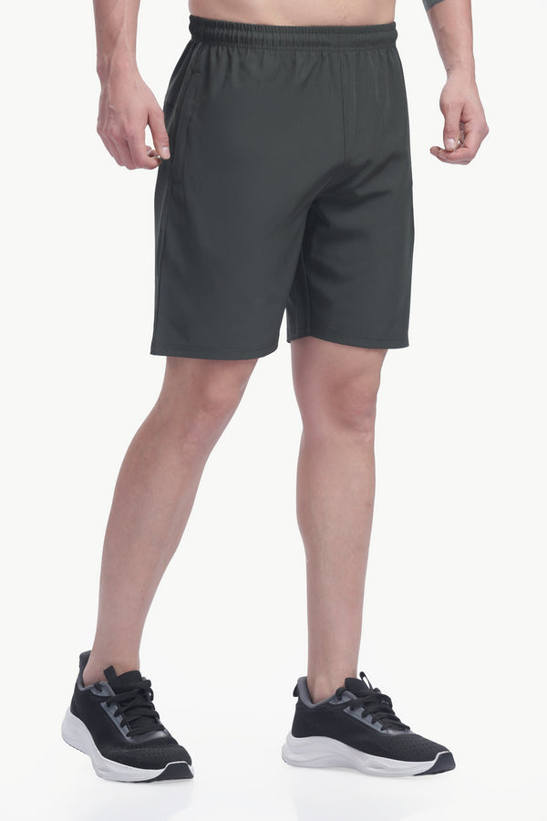 Lightweight Polyester Shorts (Olive Green)