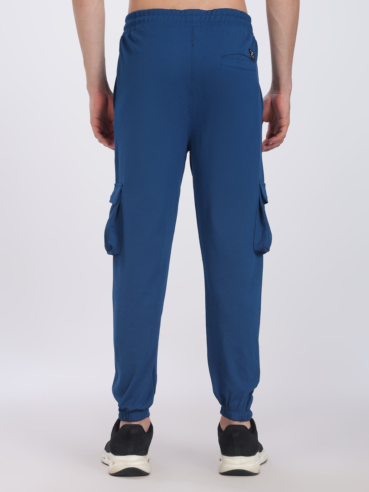 Lycra Five Pocket Cargo Pant With Cuff (Blue)