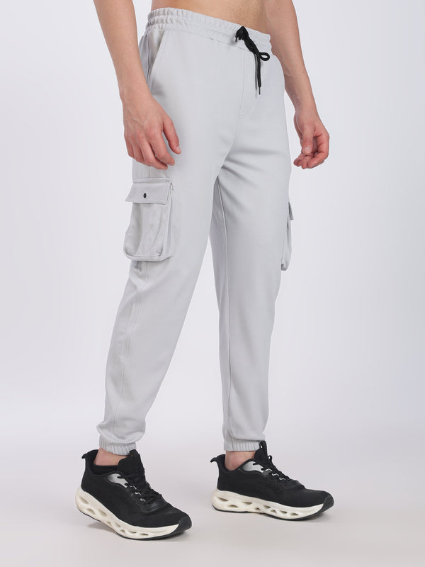 Lycra Five Pocket Cargo Pant With Cuff (Lite Grey)