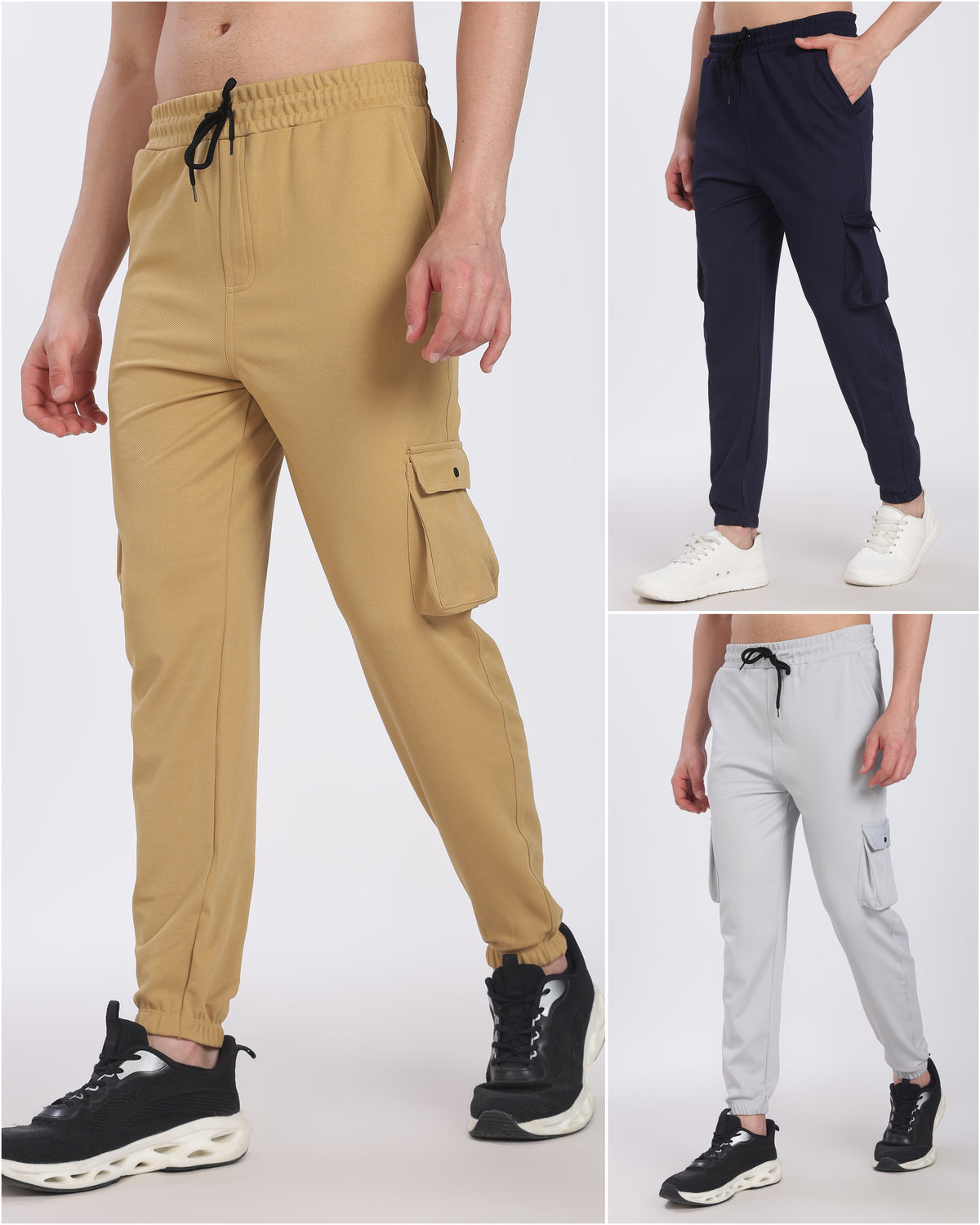 3 Combo Lycra Cargo Pants