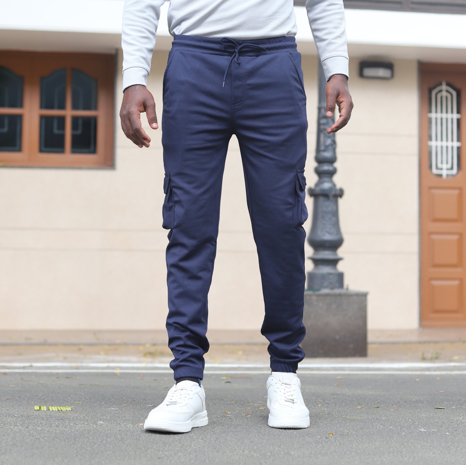 Lycra Cargo Pants With Five Pocket and Rope