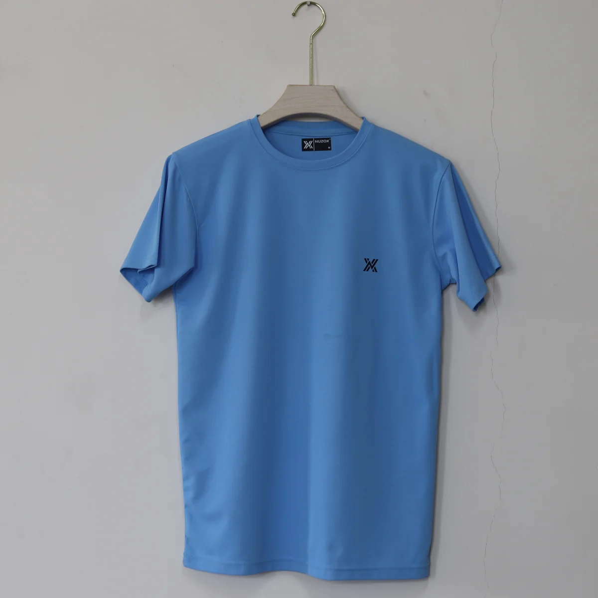 Plain Half Hand T-Shirt (Sky Blue)